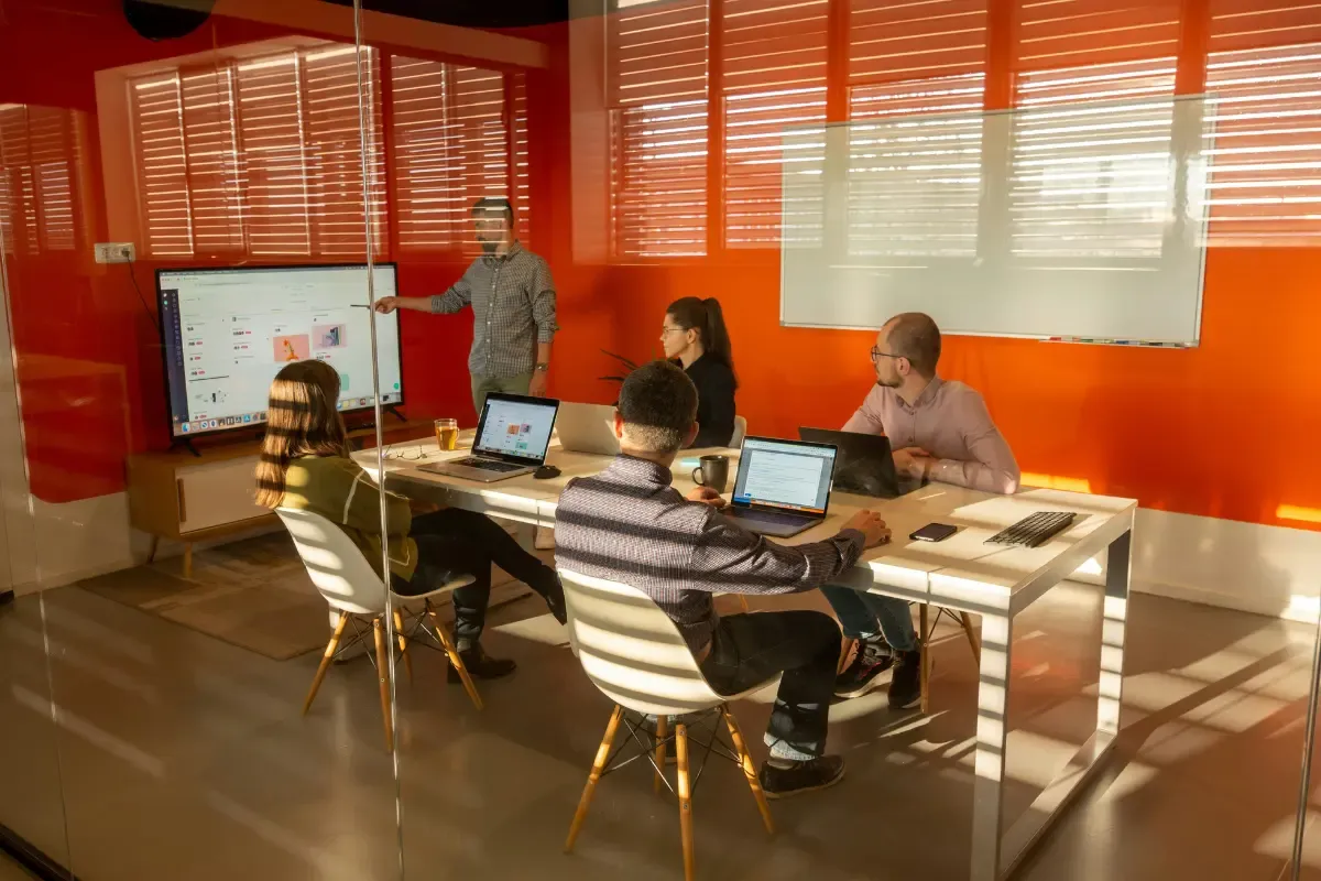 Digital marketing professionals creating a strategy for a client